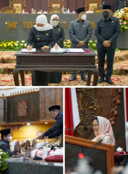 DPRD - Pemprov Jatim Sahkan dan Setujui Perubahan APBD Jatim Tahun Anggaran 2022