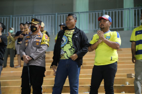 Kapolres Gresik, Berikan Rasa Aman Pertandingan Gresik United lawan Persipa Pati