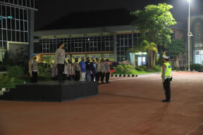 Polres Gresik Terjunkan Puluhan Personel, Gelar Patroli Berskala Besar
