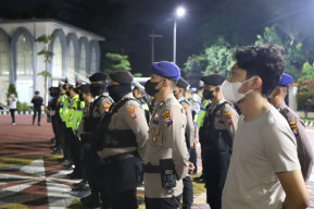 Ciptakan Rasa Aman di Masyarakat, Polres Gresik Masifkan Patroli Skala Besar