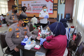 Polres Gresik, Gelar Donor Darah Bentuk Kepedulian Kepada Warga Gresik