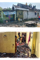 Ditinggal Ngopi, Sijago Merah Lalap Rumah Seman di Bulangkulon Benjeng