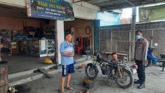 Polisi Sambangi Bengkel, Ingatkan Tak Layani Pemasangan Knalpot Brong