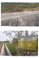 Belum Setahun Dibangun, Drainase Dusun Sawahan Desa Gedang Kulut Banyak Yang Retak, Kualitas Perlu Dipertanyakan 