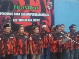 Pelantikan Pengurus Pemuda Pancasila Kecamatan Benjeng Kabupaten Gresik