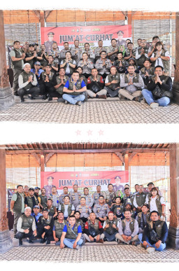 Jumat Curhat, Kapolres Gresik Silaturahmi bersama Awak Media