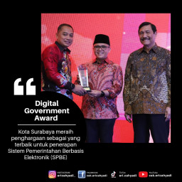 Pemkot Surabaya, Raih Digital Government Award