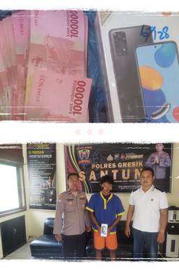 Gerak Cepat, Polisi Gresik Berhasil Ringkus Maling Bobol Rumah di Sidayu