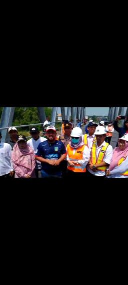 Jembatan Kacangan Benjeng sudah bisa digunakan, Diresmikan langsung oleh Gus Yani