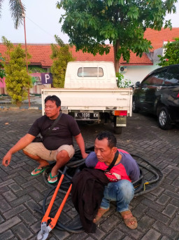 Polres Gresik ungkap Pencurian Kabel, di Pabrik Driyorejo