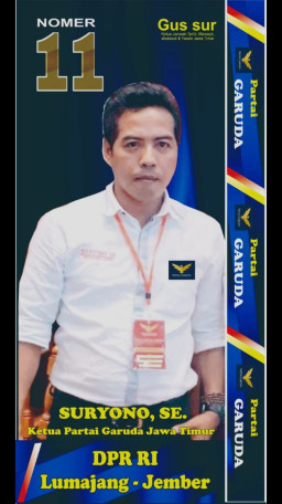 Ingin mewujudkan ekonomi kerakyatan yang berkeadilan, Suryono Maju Caleg DPR RI Dapil Jember Lumajang