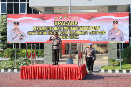 Polres Gresik Terima Puluhan Siswa Bintara Magang