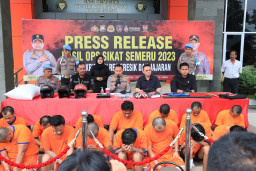Operasi Pekat Semeru Polres Gresik Gulung 21 Pelaku Kejahatan