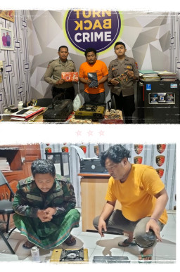 Polisi Gresik Ringkus Pelaku Pembobolan Toko Batik di Cerme