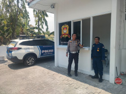 Dukung Keamanan Proses Pemilu 2024, Satgas Kamseltibcar Lantas Polres Gresik Sambangi KPU