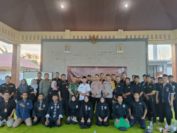 Polres Gresik Gelar Cooling System bersama Pengurus Perguruan Silat di Kecamatan Cerme