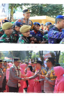 Kapolres Gresik Hadiri Acara Tradisi Pelepasan Kapolda Jatim