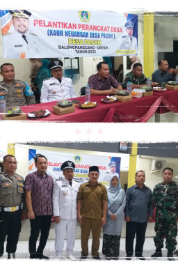Jelang Akhir Tahun, Kades Pacuh Lantik Kaur Keuangan  