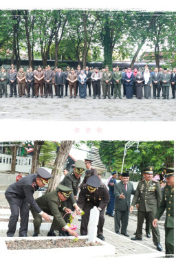 Mengenang Hari Pahlawan, Polres Gresik Ziarah ke Makam Pahlawan