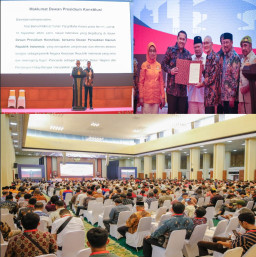 Disaksikan 1.349 Elemen Rakyat, Wapres RI ke-VI Try Sutrisno Sampaikan Maklumat Presidium Konstitusi 