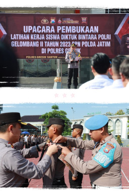 Polres Gresik Buka Diktuba Polri Gelombang II Tahun 2023