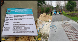 Terindikasi Mark up Anggaran, Pembangunan Jalan Rabat Beton Desa Sendangsari Diduga Dikerjakan Asal-asalan