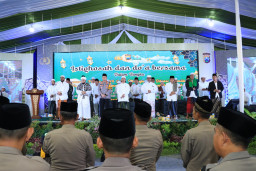 Polres Gresik Gelar Istighosah dan Doa Bersama dalam Rangka Pengamanan Pemilu 2024