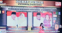 KPU Tanjungpinang, Gelar Debat Pertama 2 Paslon Walikota dan Wakilnya.