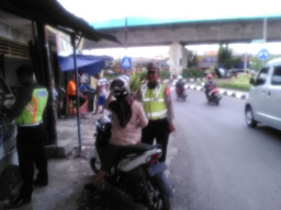 10 Hari Operasi Zebra Semeru 2018, Polsek Sawahan Tindak 796 Pelanggar.
