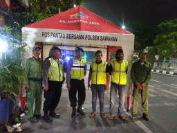 Jaga Kondusifitas Jelang Pemilu, Kapolsek Sawahan Gandeng FKPM dan Hansip