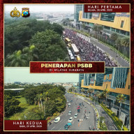 Wakasat Intel Polrestabes Surabaya, Apresiasi Warga Surabaya Patuh PSBB.