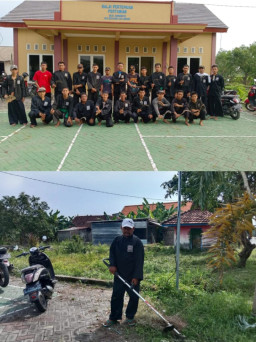 PSHT Rayon Sirnoboyo, Turut Serta Kerja Bakti di Dusun Paras Bersama Warga