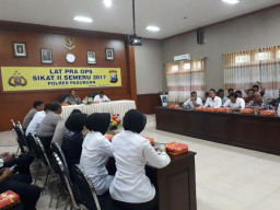 Polres Pasuruan Gelar Persiapan Ops Sikat II Semeru 2017.