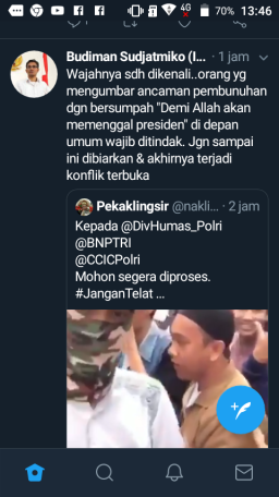 Budiman Sudjatmiko Geram, Minta Aparat Segera Tangkap Pendemo Yang Ancam Jokowi.