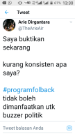"Arie Dirgantara Follback" Tak Ingin Programnya Terselipi Rasis dan Politik Praktis.