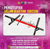 Jelang Road to Tour Kemala Seri 3 Gresik Cretarium 2023, Jalan Kartini Gresik Ditutup