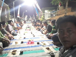 Malam Tasyakuran HUT RI ke 78, Kasun Delik Kulon Berharap Warganya Kompak dan Bersatu