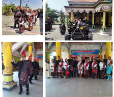 Meriah, Warnai Pakaian Adat dan Bermacam Hiasan, Kades Wahas Ikut Pawai Karnaval