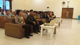 Wakapolres Pasuruan Hadiri Pelantikan Panwslu.