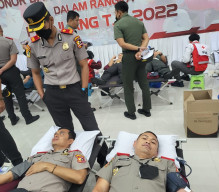 Bantu Masyarakat, Serdik Sespimmen Polri Angkatan 62 Bersama Sesko TNI Gelar Donor Darah
