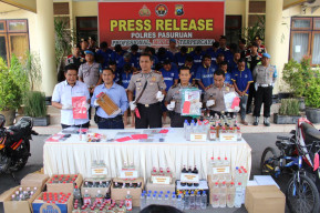 Kapolres Pasuruan Beberkan Hasil Operasi Bina Kusuma Semeru 2017.