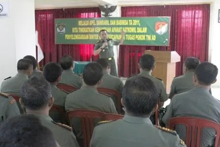 Apel Danramil Jajaran Korem 052/Wkr dan Kodim 0501/JP