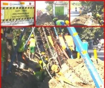 Asal-asalan, Pengurugkan Pipa Gas Negara di Ajinomoto
