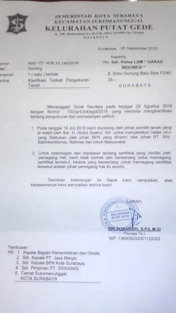 Surat Resmi Jasa Marga Belum Dijawab BPN, Heri Jasa Marga Jengkel