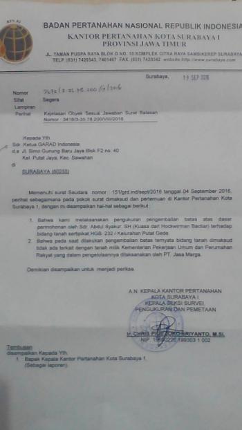 Kasus Lahan Eks Mahmilti, Jasa Marga Diam Seribu Bahasa(tiarap)