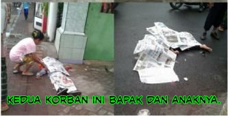 Bapak dan Anak Tewas Terlindas Roda Bus Karyawan.