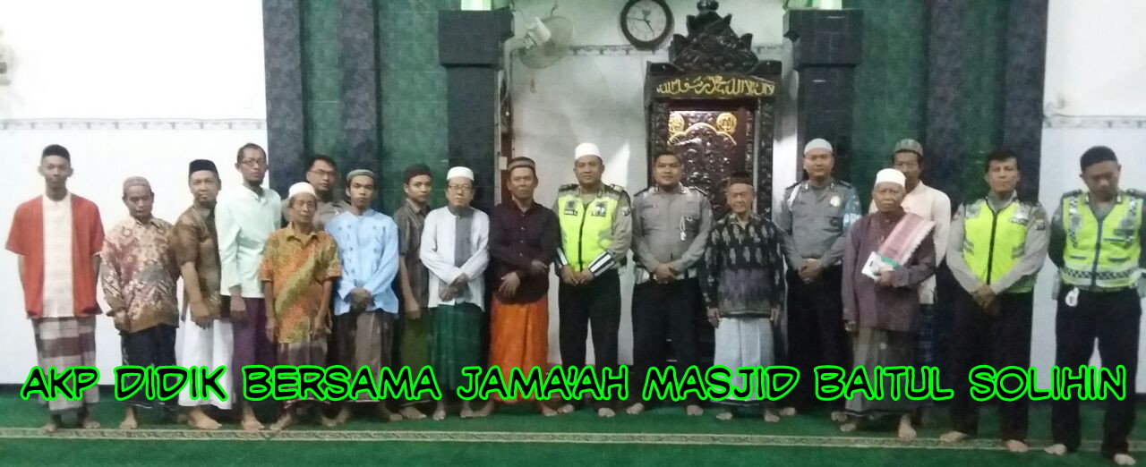 Polsek Sawahan Gerak Cepat, Sosialisasikan Tilang CCTV di Masjid.