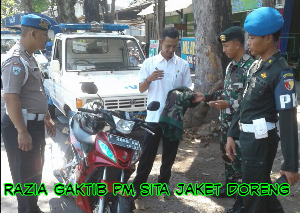 Polisi Militer Sita Jaket Doreng Milik Warga Sipil.