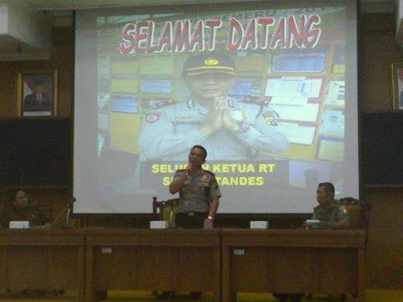 Camat, Danramil, Kapolsek dan RT se-Kec Tandes Koordinasi Kamtibmas 