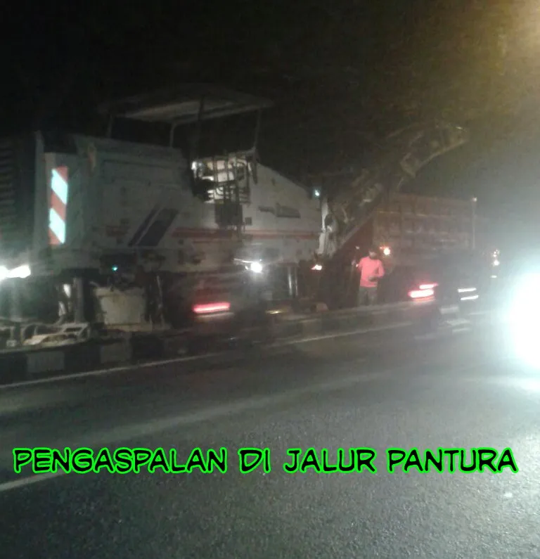 Pantura Raci Diaspal, Polisi Lakukan sistem Contra flow.